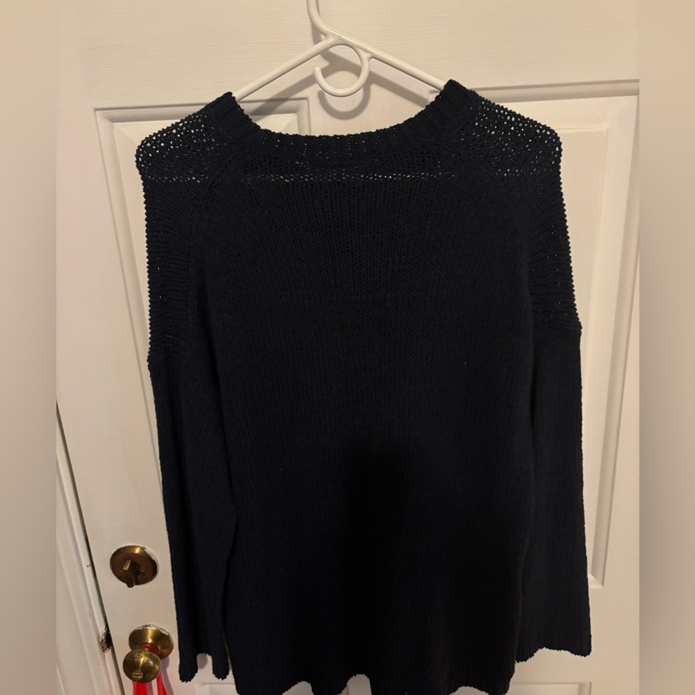 Abercrombie & Fitch Open-Stitch Textural Crew Sweater - Picture 2 of 3